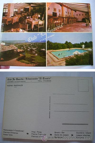 Postales: Antigua Postal Publicidad : Vistas Parciales - Club La Guardia - JAVEA