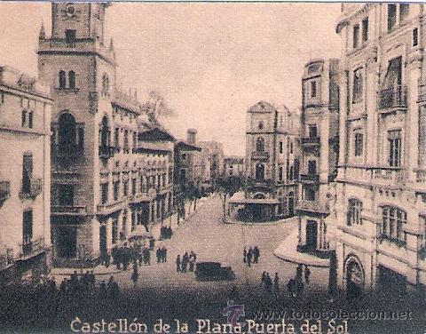 Postkarten: POSTAL ORIGINAL DECADA DE LOS 30. CASTELLON DE LA PLANA N&ordm; 1245. VER TAMA&Ntilde;O Y EXPLICACION.