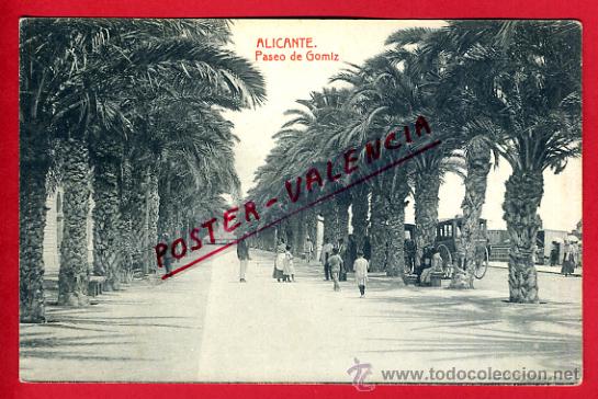 Postcards: POSTAL, ALICANTE, PASEO DE GOMIZ,   P72173