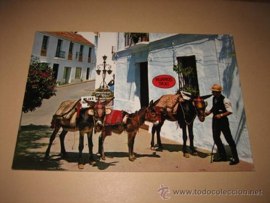 Postkarten: 1091.-COSTA DEL SOL.-MIJAS  RINCON TIPICO Y BURROS TAXI   BEASCOA