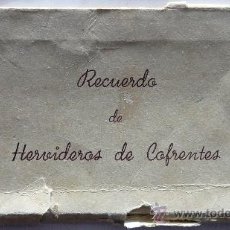 Postales: CARNET POSTAL RECUERDO DE HERVIDEROS DE COFRENTES - AÑOS 50?- HUECOGRABADO FOURNIER - VITORIA