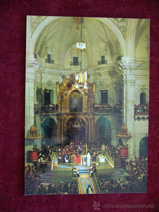 Postais: Postal 51. La Festa o el Misterio de Elche. Escena final de la Coronaci&oacute;n. Ed. Arribas.