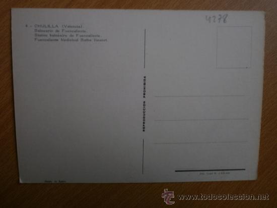Postales: POSTAL - CHULILLA, VALENCIA - Foto 2