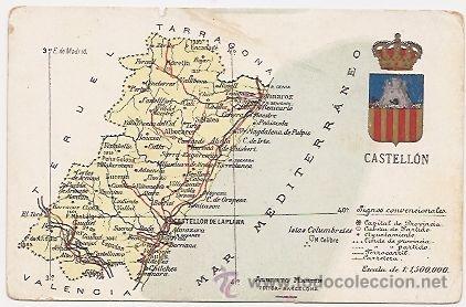 Postales: Castell&oacute;n. Mapa - Foto 1