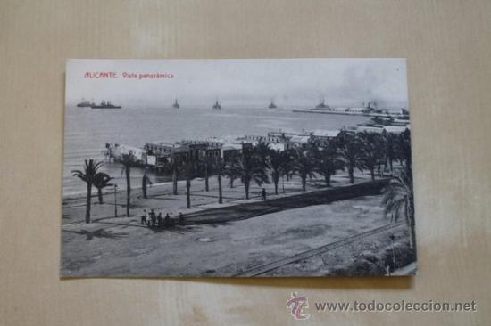 Postais: Postal. Alicante. Vista panor&aacute;mica. Fototipia Thomas.