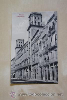 Postkarten: Postal. Alicante. El Ayuntamiento.