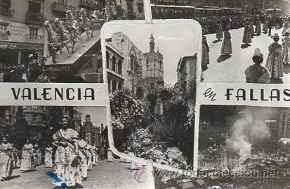 Postales: VALENCIA EN FALLAS ESCRITA - Foto 1