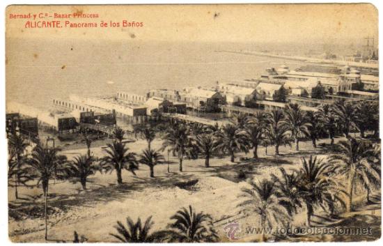 Postais: BONITA POSTAL - ALICANTE - PANORAMA DE LOS BA&Ntilde;OS