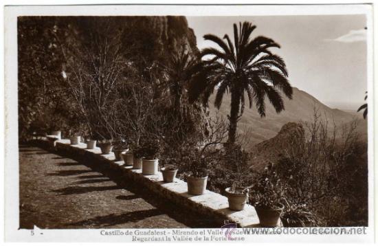 Postcards: BONITA POSTAL - CASTILLO DE GUADALEST (ALICANTE) - MIRANDO EL VALLE DESDE LA FORTALEZA
