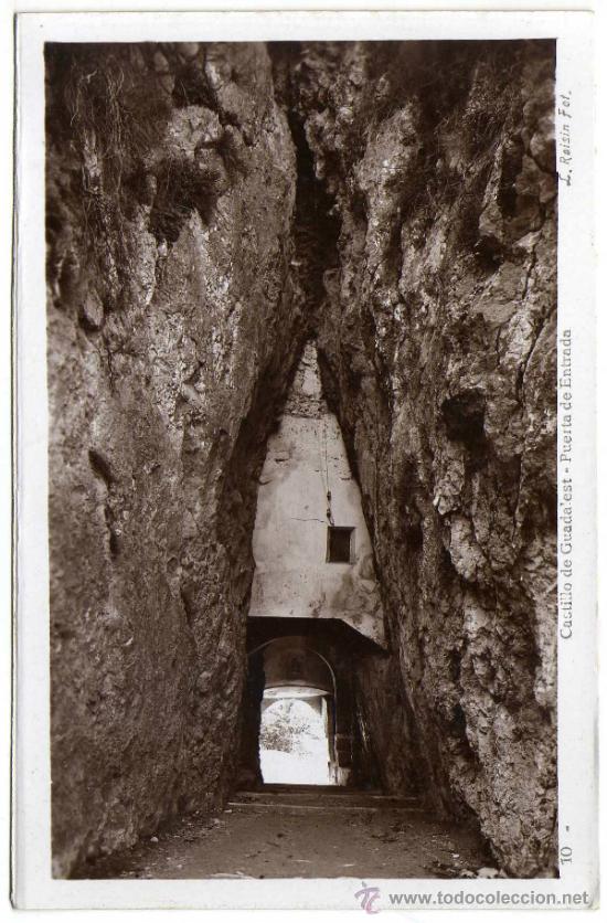 Postcards: BONITA POSTAL - CASTILLO DE GUADALEST (ALICANTE) - PUERTA DE ENTRADA