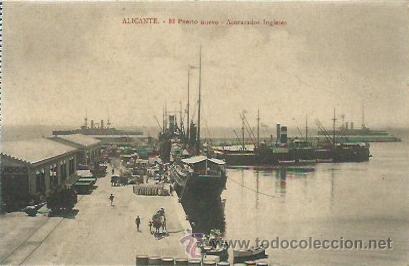 Postais: Alicante - El puerto nuevo.