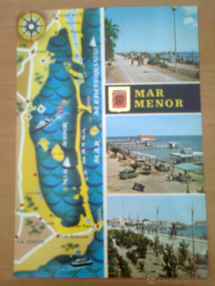 Cartes Postales: ANTIGUA POSTAL N&ordm; 1 MAR MENOR SANTIAGO DE LA RIBERA PASEO MARITIMO SUBIRATS CASANOVAS EDICIONES FISA