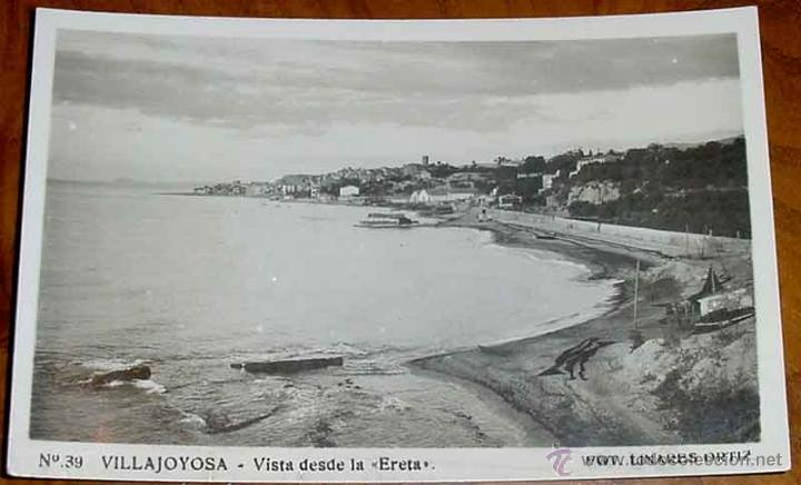 Postkarten: ANTIGUA FOTO POSTAL DE VILLAJOYOSA (ALICNTE) VISTA DESDE LA ERETA - FOTO LINARES ORTIZ - CIRCULADA E