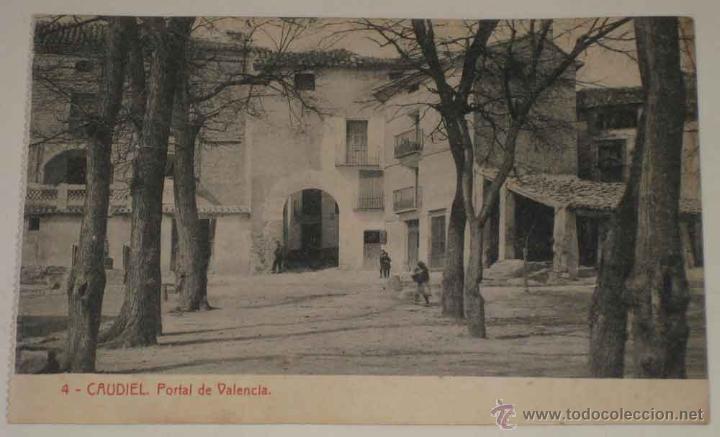 Postkarten: ANTIGUA POSTAL DE CAUDIEL - PORTAL DE VALENCIA - ED. THOMAS - NO CIRCULADA.