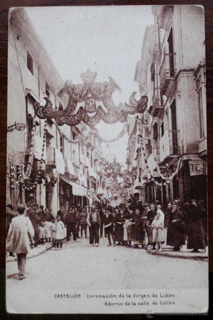 Postais: ANTIGUA POSTAL DE CASTELLON - CORONACION DE LA VIRGEN DE LIDON - CIRCULADA - HUECOGRABADO MUNBRU.