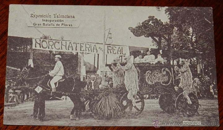 Postkarten: Antigua Postal: Exposici&oacute;n Regional Valenciana - Inauguraci&oacute;n Gran Batalla de Flores. 1911 - Publici