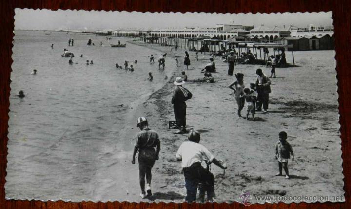 Postais: Antigua postal de Santapola, n.2, Alicante, playa de poniente, ed. Mediterraneo, circulada.