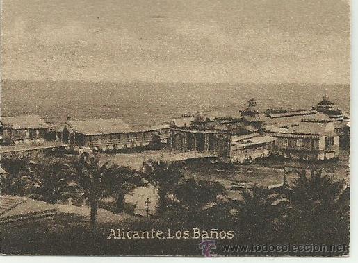 Postkarten: POSTAL ORIGINAL DECADA DE LOS 30. ALICANTE. N&ordm; 1261. LOS BA&Ntilde;OS. VER TAMA&Ntilde;O Y EXPLICACION