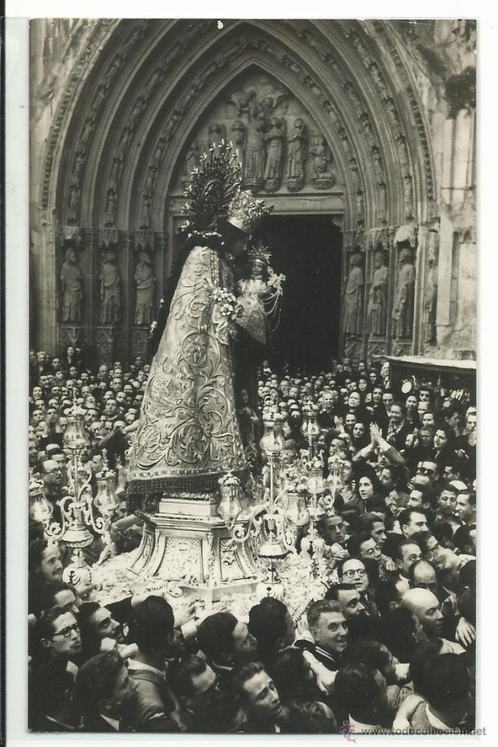 Postcards: VALENCIA N&ordm; 9 TRASLADO DE LA VIRGEN DESDE SU REAL CAPILLA A LA CATEDRAL / EDICION JDP
