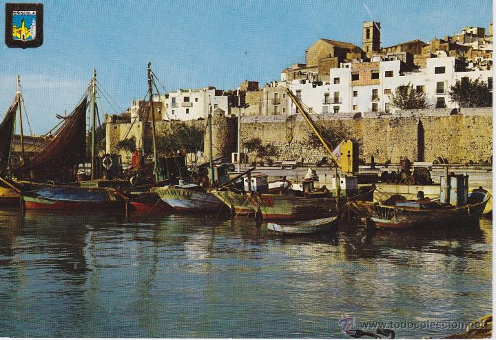 Postales: n&ordm; 15 Pe&ntilde;iscola Castell&oacute;n Puerto de pescadores (sin circular)
