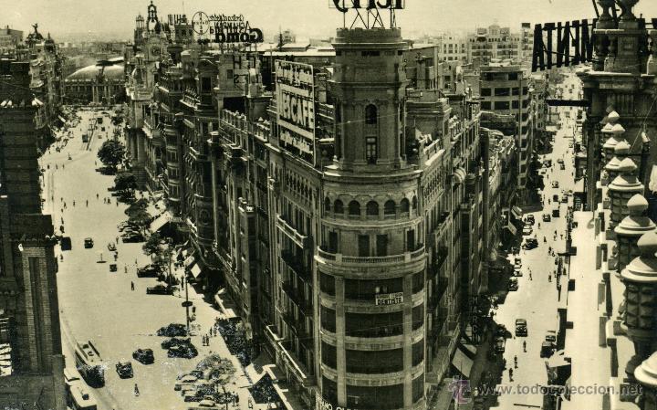 Cartoline: Valencia. Avenidas Marqu&eacute;s de Sotelo y San Vicente. 637 JDP, Foto Penfel