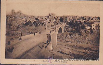 Postales: POSTAL ELCHE PUENTE NUEVO - Foto 1