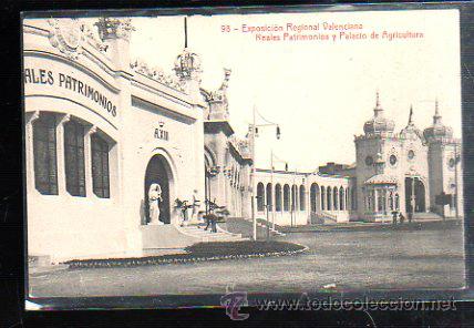 Postkarten: TARJETA POSTAL EXPOSICION REGIONAL VALENCIANA. REALES PATRIMONIOS Y PALACIO DE AGRICULTIURA. 98.