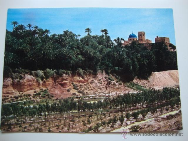 Cartoline: POSTAL DE ELCHE (ALICANTE) CON SELLO, ORIGINAL A&Ntilde;OS 60/70 LOT100