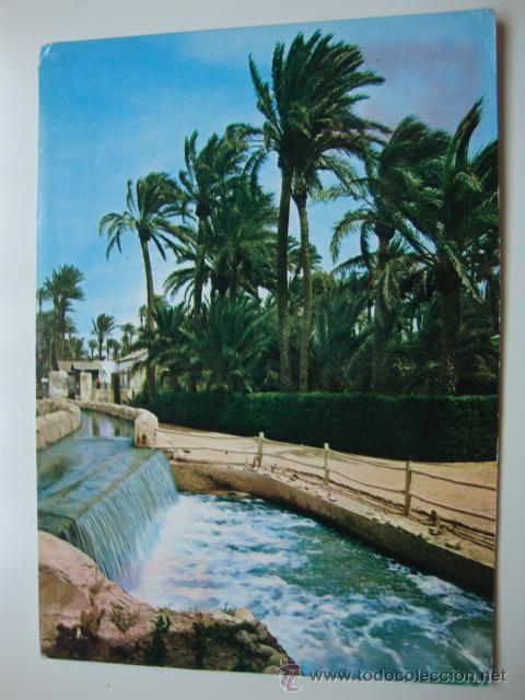 Cartoline: POSTAL DE ELCHE (ALICANTE) CON SELLO, ORIGINAL A&Ntilde;OS 60/70 LOT100