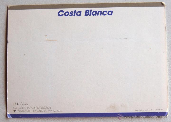 Postales: POSTAL DE ALTEA (ALICANTE). - Foto 2