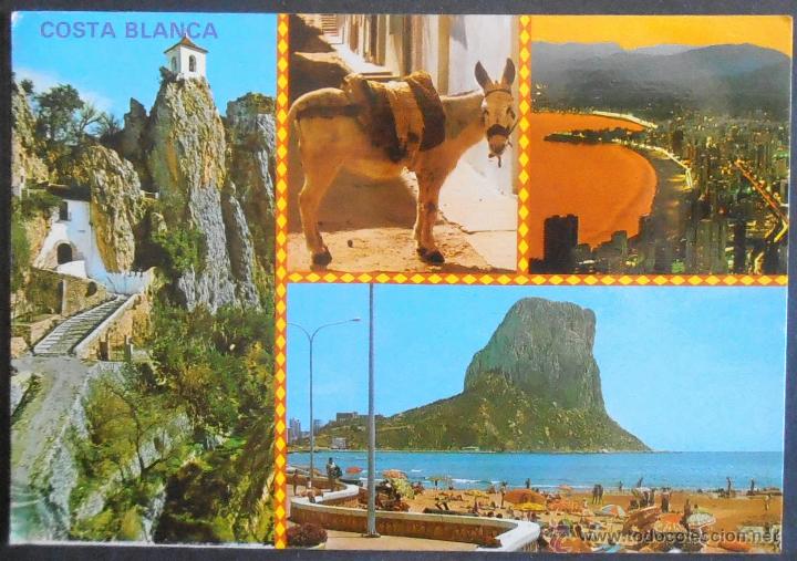 Postkarten: (22132)POSTAL ESCRITA,COSTA BLANCA; VARIAS VISTAS,ALICANTE,ALICANTE,COMUNIDAD VALENCIANA,CONSERVACIO