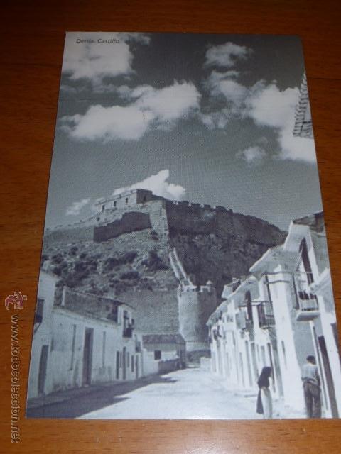 Cartes Postales: POSTAL CON FOTOGRAFIA ANTIGUA DEL CASTILLO DE DENIA, ALICANTE