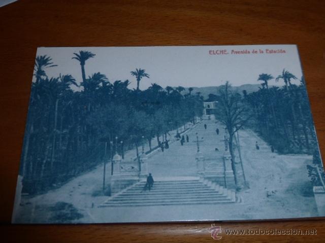 Postcards: POSTAL CON FOTOGRAFIA ANTIGUA DE LA AVENIDA DE LA ESTACION DE ELCHE