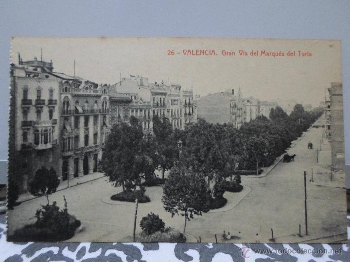 Postcards: VALENCIA - GRAN VIA DEL MARQUEZ DE TURIA