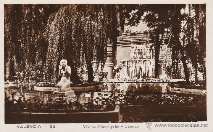 Postais: N&ordm; 14894 POSTAL VIVEROS MUNICIPALES CASCADA VALENCIA