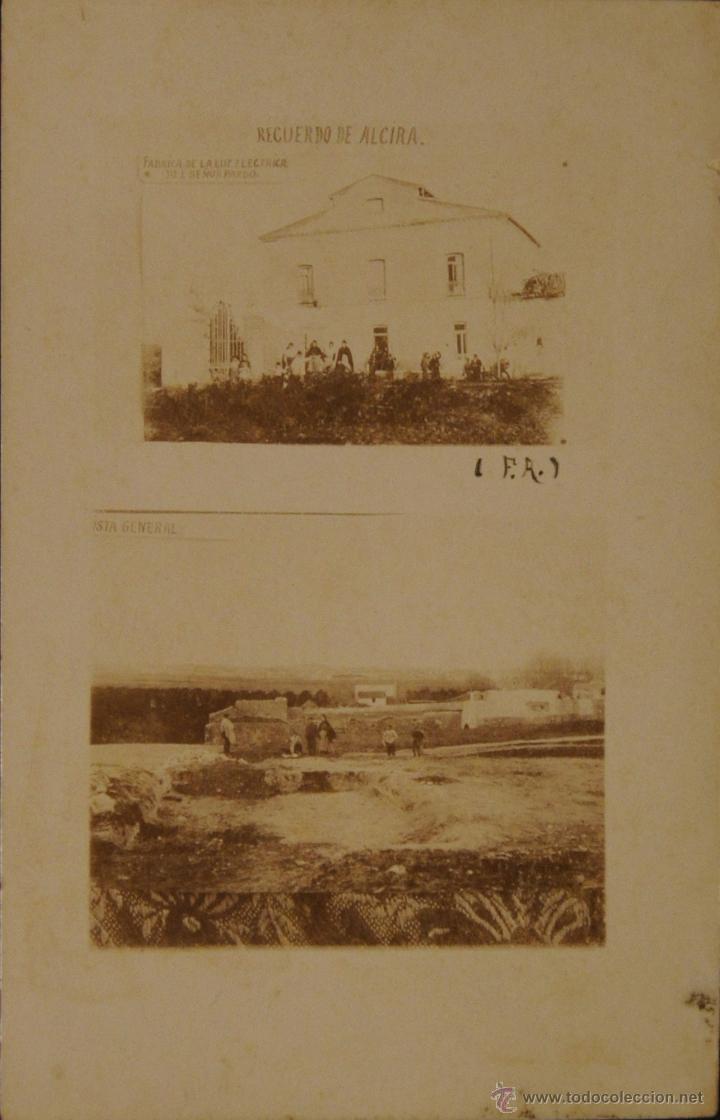 Postcards: ALCIRA (VALENCIA) - RECUERDO DE ALCIRA - FOTOGRAFICA SIN CIRCULAR Y DORSO SIN DIVIDIR - RARISIMA