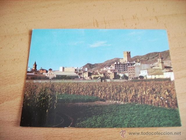 Postais: VILLENA  ( ALICANTE )  VISTA PARCIAL CASTILLO Y TORRE DE SANTA MARIA