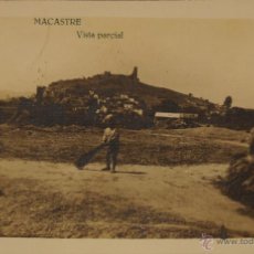 Postales: MACASTRE - VALENCIA - VISTA PARCIAL - FOTOGRAFICA SIN CIRCULAR Y DORSO DIVIDIDO