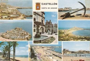 Cartes Postales: COSTA DEL AZAHAR - FOTOS 8 PUEBLOS - N&ordm; 50108 - ED. CAMPA&Ntilde;A PUIG FERRAN - A&Ntilde;O 1963 - ESCRITA
