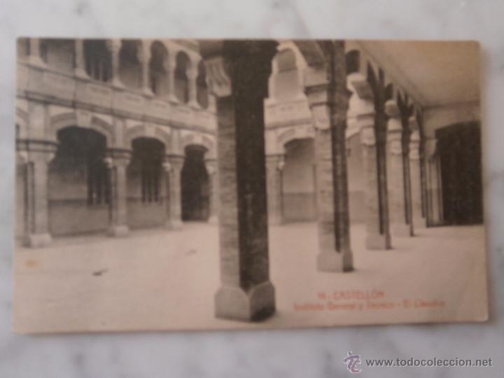 Postkarten: POSTAL DE CASTELLON - INSTITUTO  GENERAL Y TECNICO  - EL CLAUSTRO