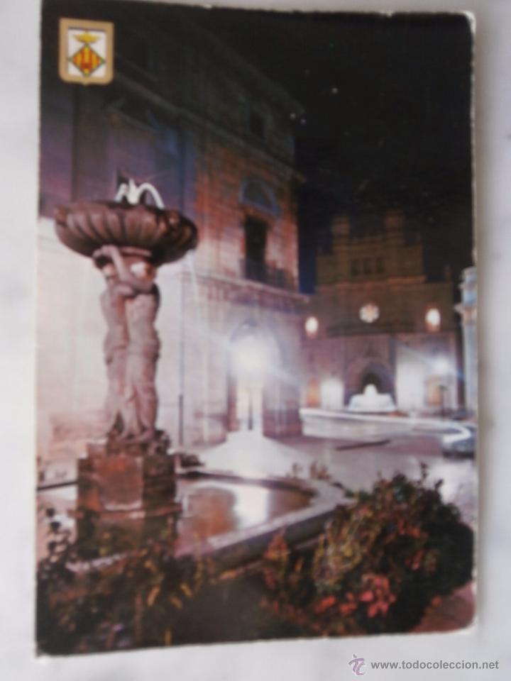Postkarten: POSTAL  ANTIGUA  DE CASTELLON   - FUENTES ILUMINADAS   -  ESCRITA SIN CIRCULAR