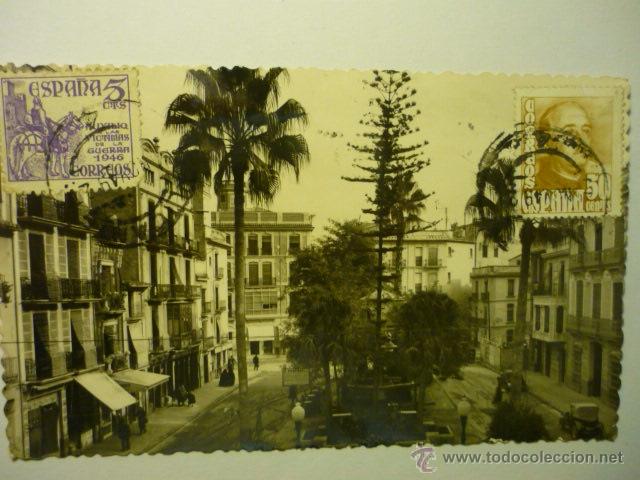Cartes Postales: POSTAL CASTELLON -PLAZA DE LA PAZ--CIRCULADA 1949--BB