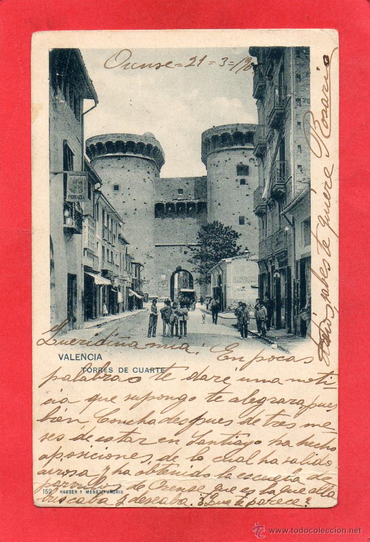 Postales: valencia. torres de cuarte. hauser y menet - Foto 1
