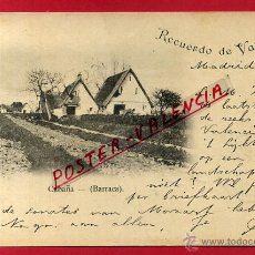 Postales: POSTAL VALENCIA, SIGLO XIX , CABAÑA , BARRACA, SELLO 1899 , MUY RARA ,ORIGINAL , P82600C
