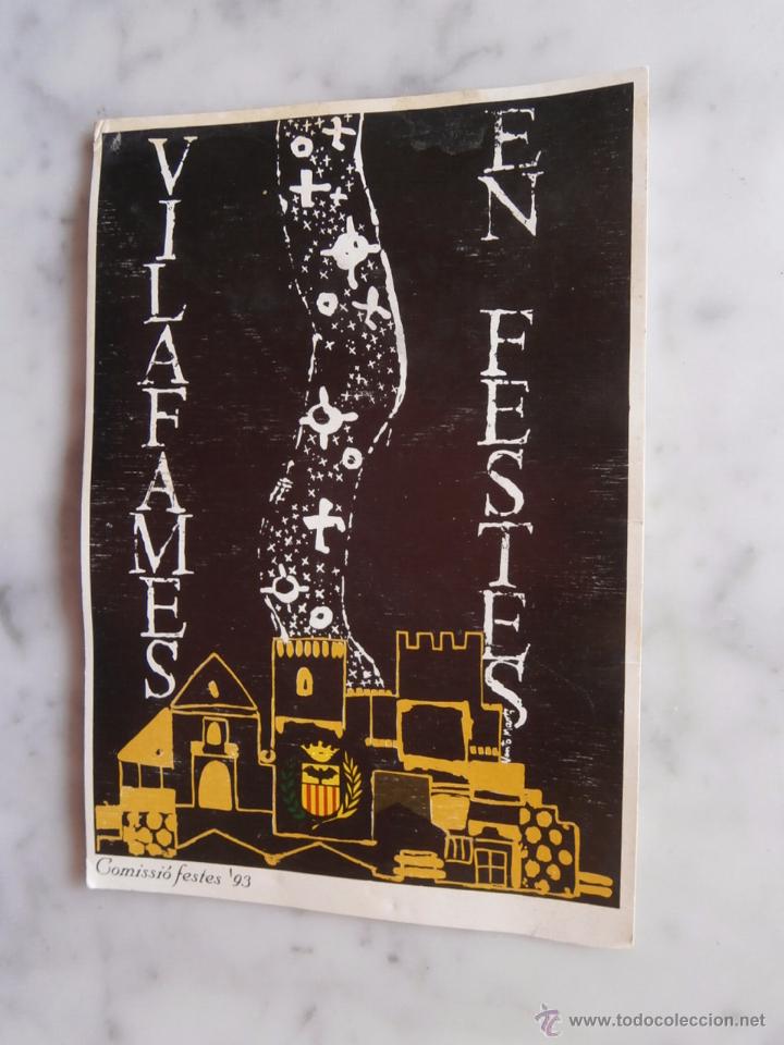 Cartes Postales: postal  - comision de fiestas 1993 - villafames (castellon)