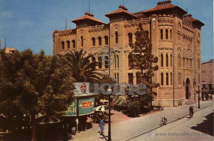 Postcards: MAGNIFICA POSTAL ORIGINAL EDIFICIO DE CORREOS Y PLAZA TETUAN DE CASTELLON