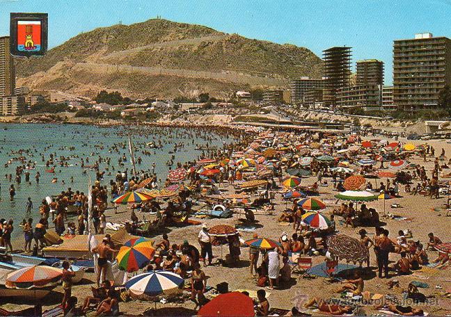 Postales: Alicante - 67 Playa de la Albufereta