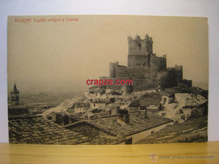 Postcards: VILLENA: CASTILLO ANTIGUO Y CUEVAS - POSTAL ORIGINAL