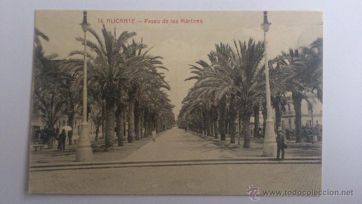 Postkarten: ANTIGUA POSTAL, ALICANTE - PASEO DE LOS MARTIRES