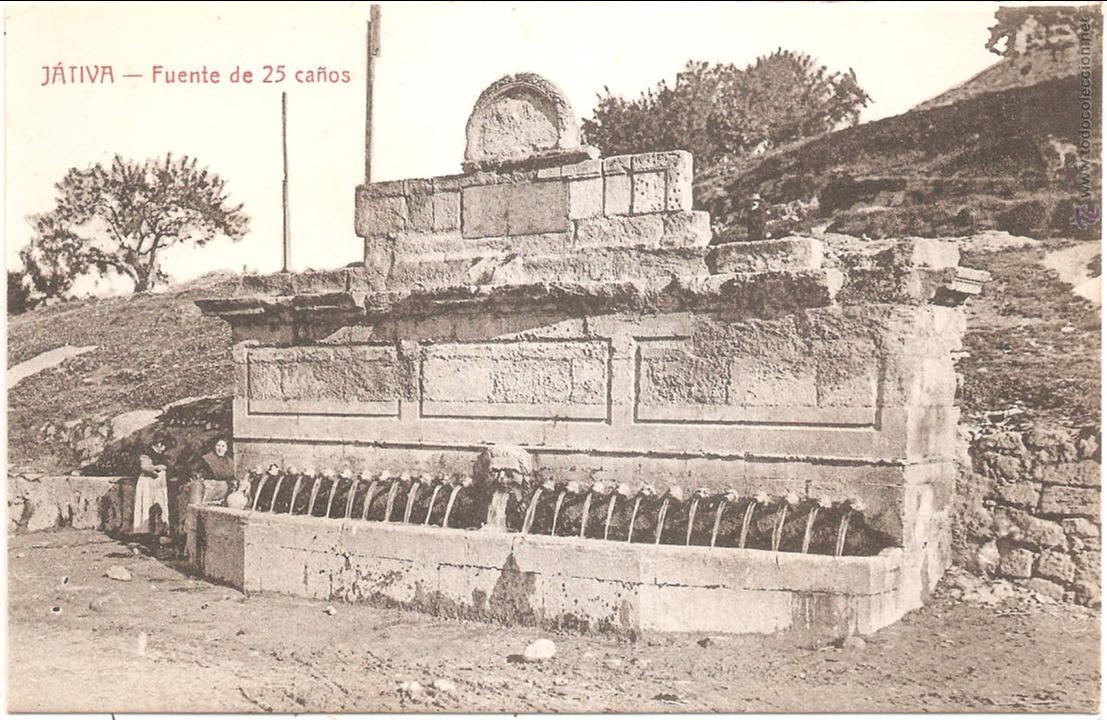Postales: JATIVA FUENTE DE 25 CA&Ntilde;OS